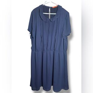 ModCloth Peter Pan Collar Mini Dress – Navy – Size 4X